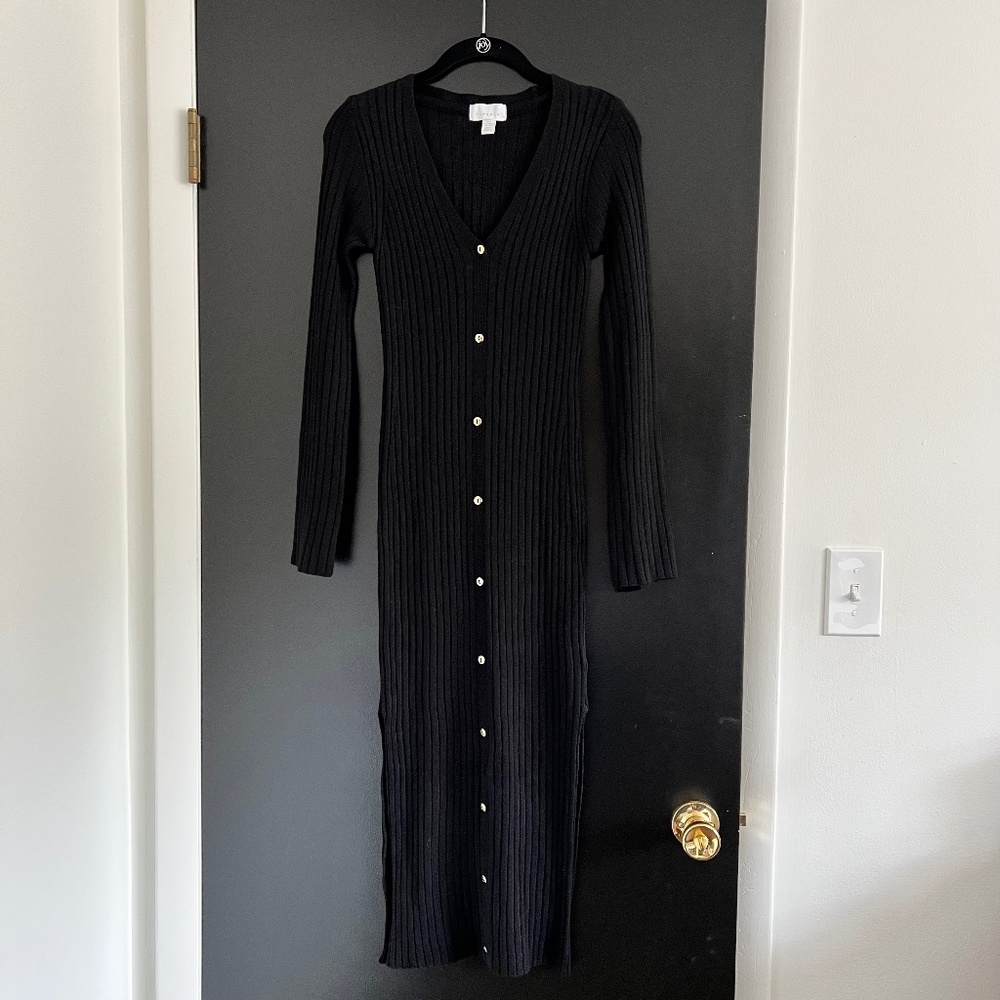 TOPSHOP Rib Knit Dress (size 4)